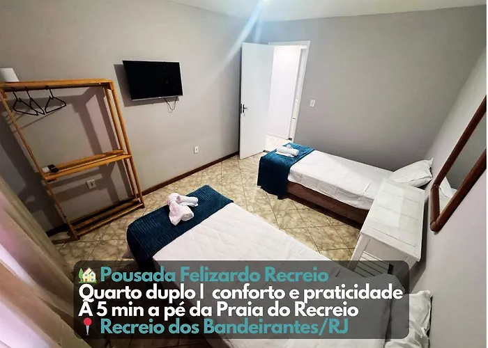 Quarto3 A Pe Da Praia Na Rua Do Comercio Recreio